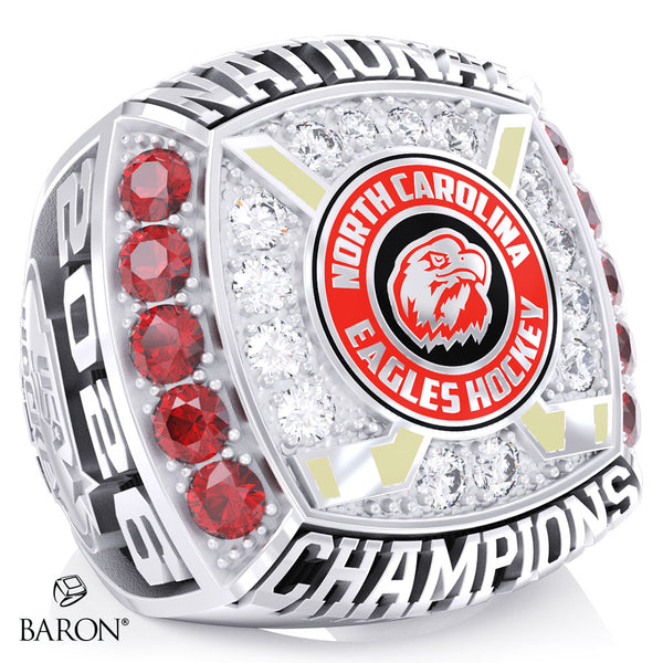 North Carolina Eagles Hockey 2026  Championship Ring - Design 2.2