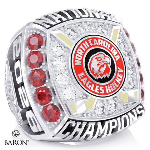 North Carolina Eagles Hockey 2026  Championship Ring - Design 2.2