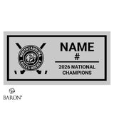 North Carolina Eagles Hockey 2026  Championship Black Window Ring Box