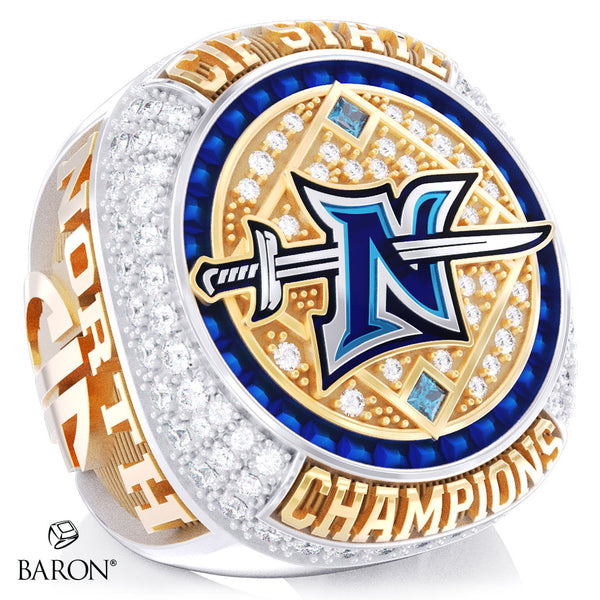 North High School Baseball 2026 Championship Ring - Design 1.5