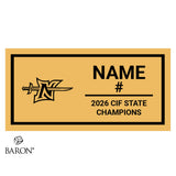 North High School Baseball 2026 Championship Black LED Ring Box