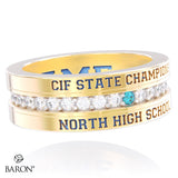 North High School Baseball 2026 Championship Ladies Ring - Design 4.2
