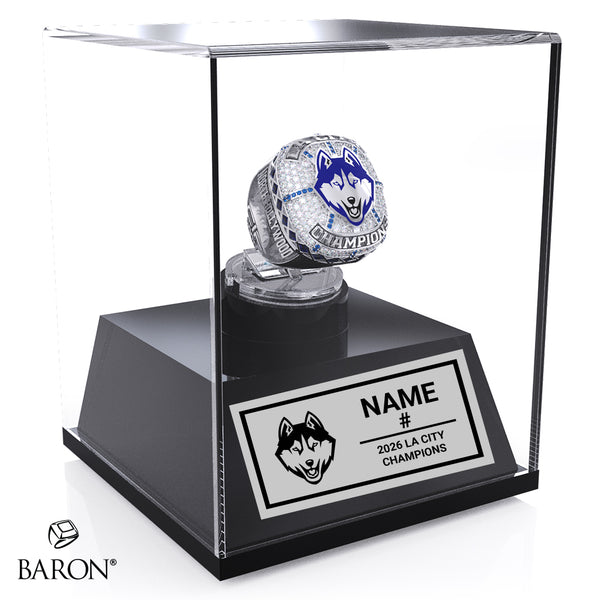 North Hollywood High School Girls Basketball 2026 Championship Display Case