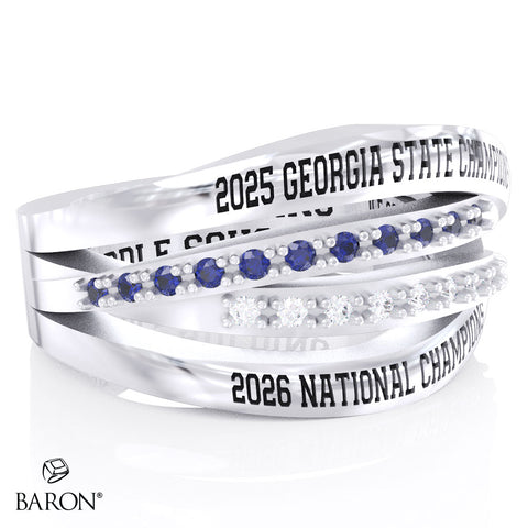 North Paulding Middle School Cheer 2026 Championship Ring - Design 1.1
