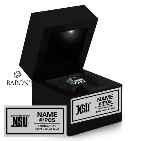 Northeastern State University Football 1980 Black LED Ring Box