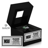 Northeastern State University Football 1980 Black Window Ring Box