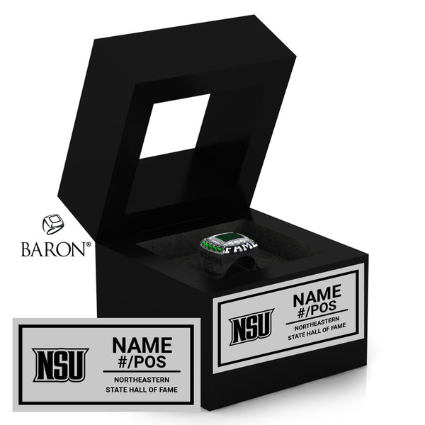 Northeastern State University Football 1980 Black Window Ring Box