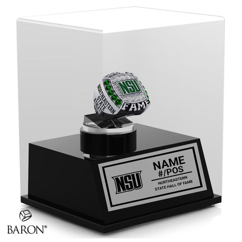 Northeastern State University Football 1980 Display Case