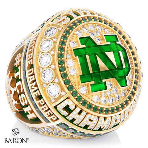 Notre Dame Prep Cheer 2026 Championship Ring - Design 5.4
