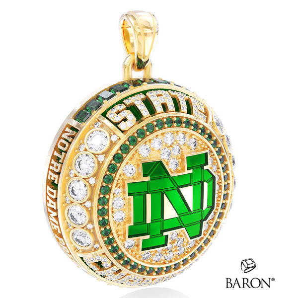Notre Dame Prep Cheer 2026 Championship Ring Top Pendant - Design 5.5