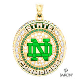 Notre Dame Prep Cheer 2026 Championship Ring Top Pendant - Design 5.5