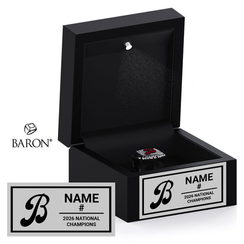 OC Batbusters Softball 2026 Championship Black LED Ring Box
