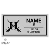 Oceanside High School Boys Water Polo 2025 Championship Black Window Ring Box
