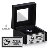 Olathe North High School Track & Field 2026 Championship Black Window Ring Box