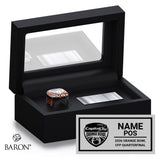 Orange Bowl Officials 2026 Championship Black Standard Window Ring Box