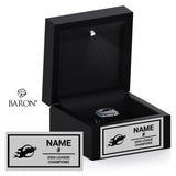 Pacific Ridge High School Boys Hockey 2026 Championship Black LED Ring Box