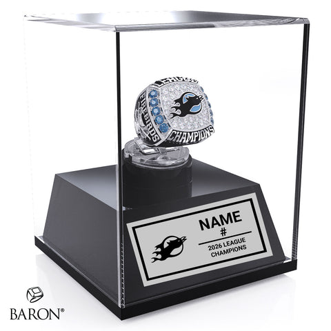 Pacific Ridge High School Boys Hockey 2026 Championship Display Case