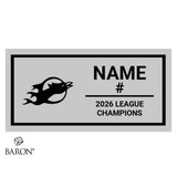 Pacific Ridge High School Boys Hockey 2026 Championship Black LED Ring Box