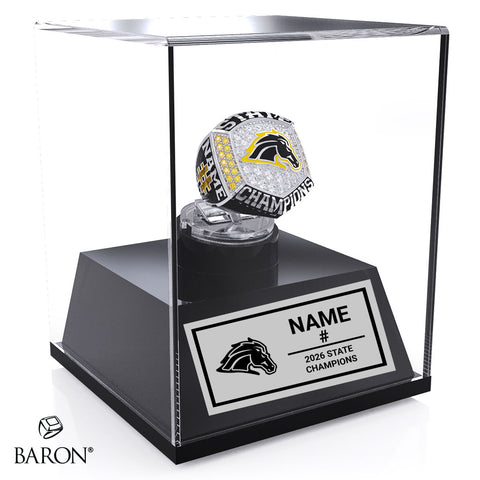 Park River High School Baseball 2026 Championship Display Case