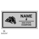 Park River High School Baseball 2026 Championship Black Window Ring Box