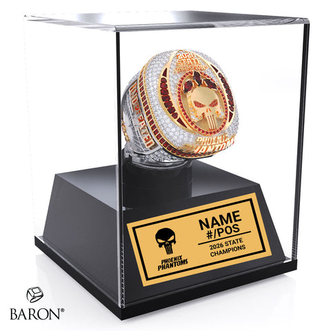 Phantoms Football 2026 Championship Display Case