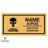 Phantoms Football 2026 Championship Black Standard Window Ring Box