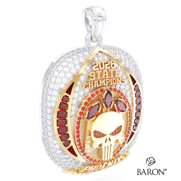 Phantoms Football 2026 Championship Ring Top Pendant - Design 1.4