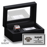 Philly Warriors Hockey 2025 Championship Black Standard Window Ring Box
