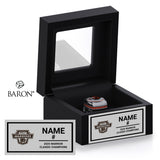 Philly Warriors Hockey 2025 Championship Black Window Ring Box