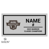Philly Warriors Hockey 2025 Championship Black Standard Window Ring Box