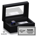 Pioneer High School Cheer 2026 Championship Black Standard Window Ring Box