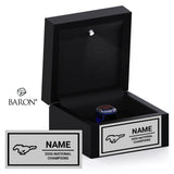 Pioneer High School Cheer 2026 Championship Black LED Ring Box