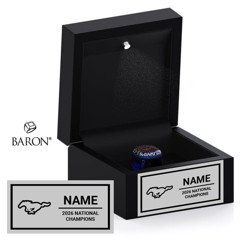 Pioneer High School Cheer 2026 Championship Black LED Ring Box