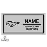 Pioneer High School Cheer 2026 Championship Black Standard Window Ring Box