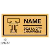 Taft Charter High School Cheer 2026 Championship Black Window Ring Box