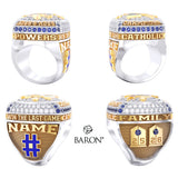 Powers Catholic Boys Hockey 2026 Championship Ring - Design 3.1