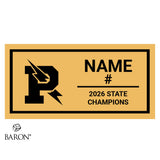 Powers Catholic Boys Hockey 2026 Championship Black LED Ring Box
