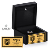 Providence Academy Girls Soccer 2025 Championship Black LED Ring Box