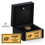 Quad City Allstars Football 2026 Championship Black LED Ring Box