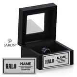 Quest Athletics Cheer Halo 2026 Championship Black Window Ring Box