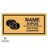 Quince Orchard High School Football 2025 Championship Black Standard Window Ring Box