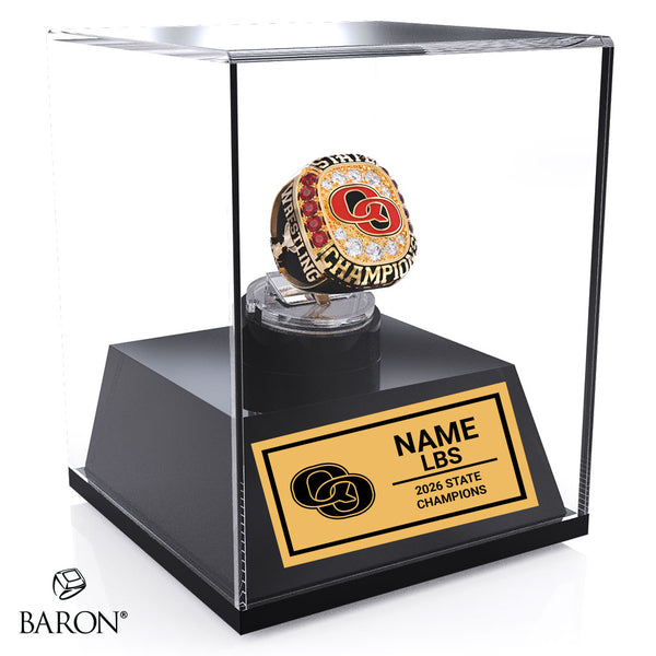 Quince Orchard High School Girls Wrestling 2026 Championship Display Case