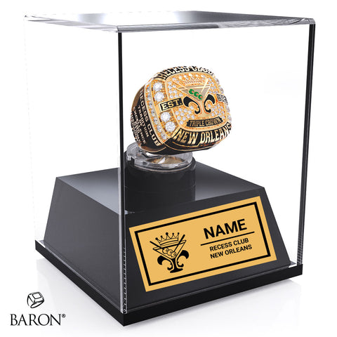 Recess Club Championship Display Case