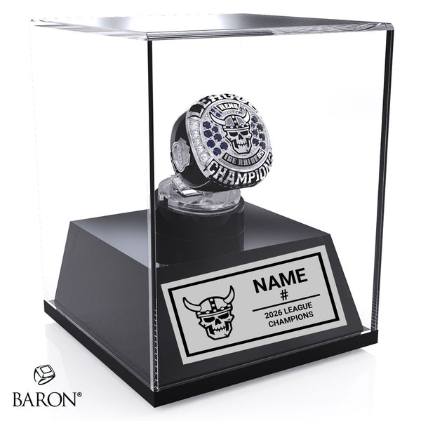 Reno Ice Raiders Hockey 2026 Championship Display Case