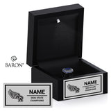 Rio Rancho High School Track and Field 2026 Championship Black LED Ring Box