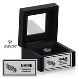 Rio Rancho High School Track and Field 2026 Championship Black Window Ring Box