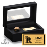Rosary Academy Track & Field 2026 Championship Black Standard Window Ring Box