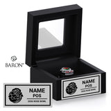 Rose Bowl Officials 2026 Championship Black Window Ring Box