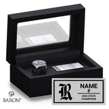 Rosemount High School Baseball 2026 Championship Black Standard Window Ring Box