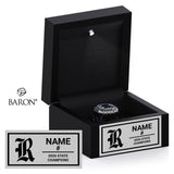 Rosemount High School Baseball 2026 Championship Black LED Ring Box